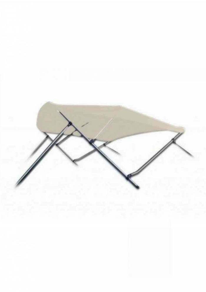 Aluminium 3-boogs biminitop - Breedte 200 <> 213 cm - Hoogte 117 cm
