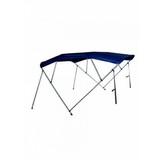 Aluminium biminitop - 4-boogs - Breedte 137 <> 152 cm - Hoogte 137 cm