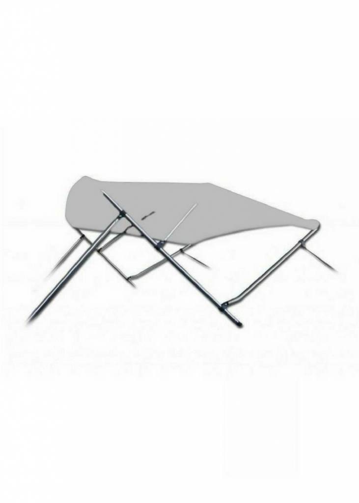 Aluminium 3-boogs biminitop - Breedte 200 <> 213 cm - Hoogte 137 cm