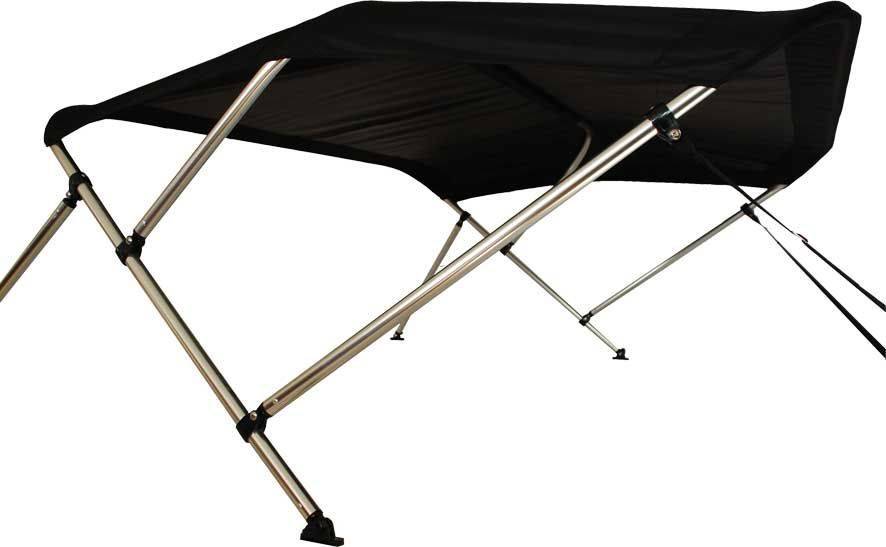 Aluminium biminitop - 3-boogs - Breedte 137 <> 152 cm - Hoogte 91 cm