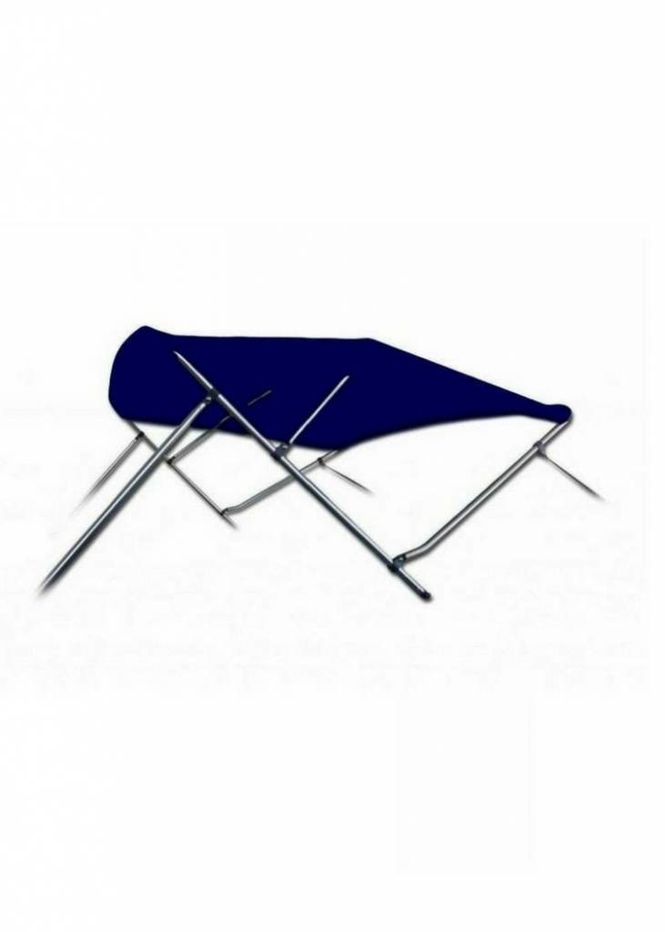 Aluminium 3-boogs biminitop - Breedte 200 <> 213 cm - Hoogte 91 cm