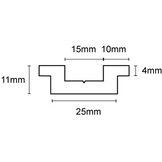 PVC stootrand boot bump 65