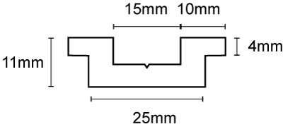 PVC stootrand boot bump 65