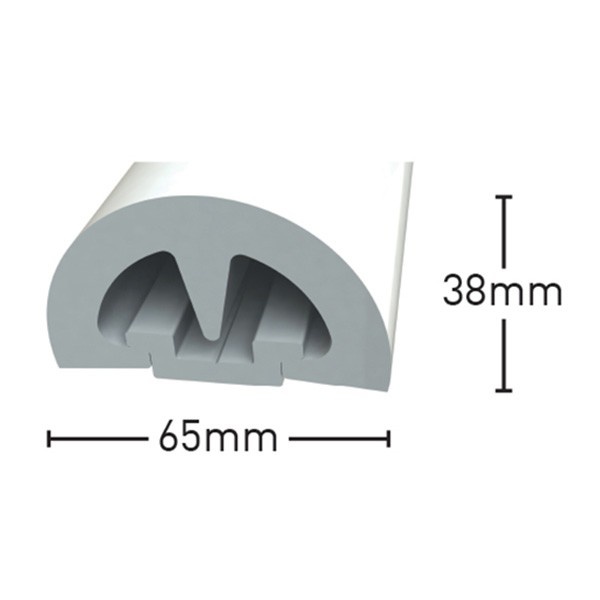PVC stootrand boot bump 65