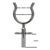 RVS roeidol met roeidolhouder