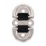 RVS montage plaat met dubbele D-ring - RVS A4-AISI316