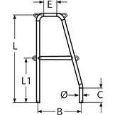 Scepter bij instap - RVS