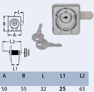 RVS luikring met slot