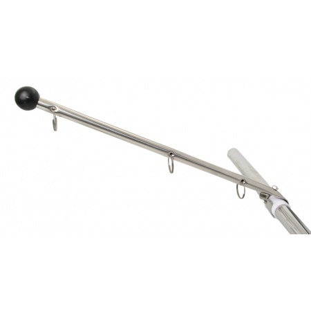 RVS vlaggenstok voor aan de reling