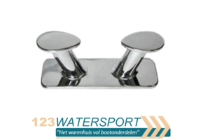 Dubbele RVS bolder voor op uw boot of steiger