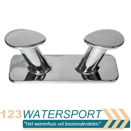 Dubbele RVS bolder voor op uw boot of steiger - RVS A4-AiSI 316