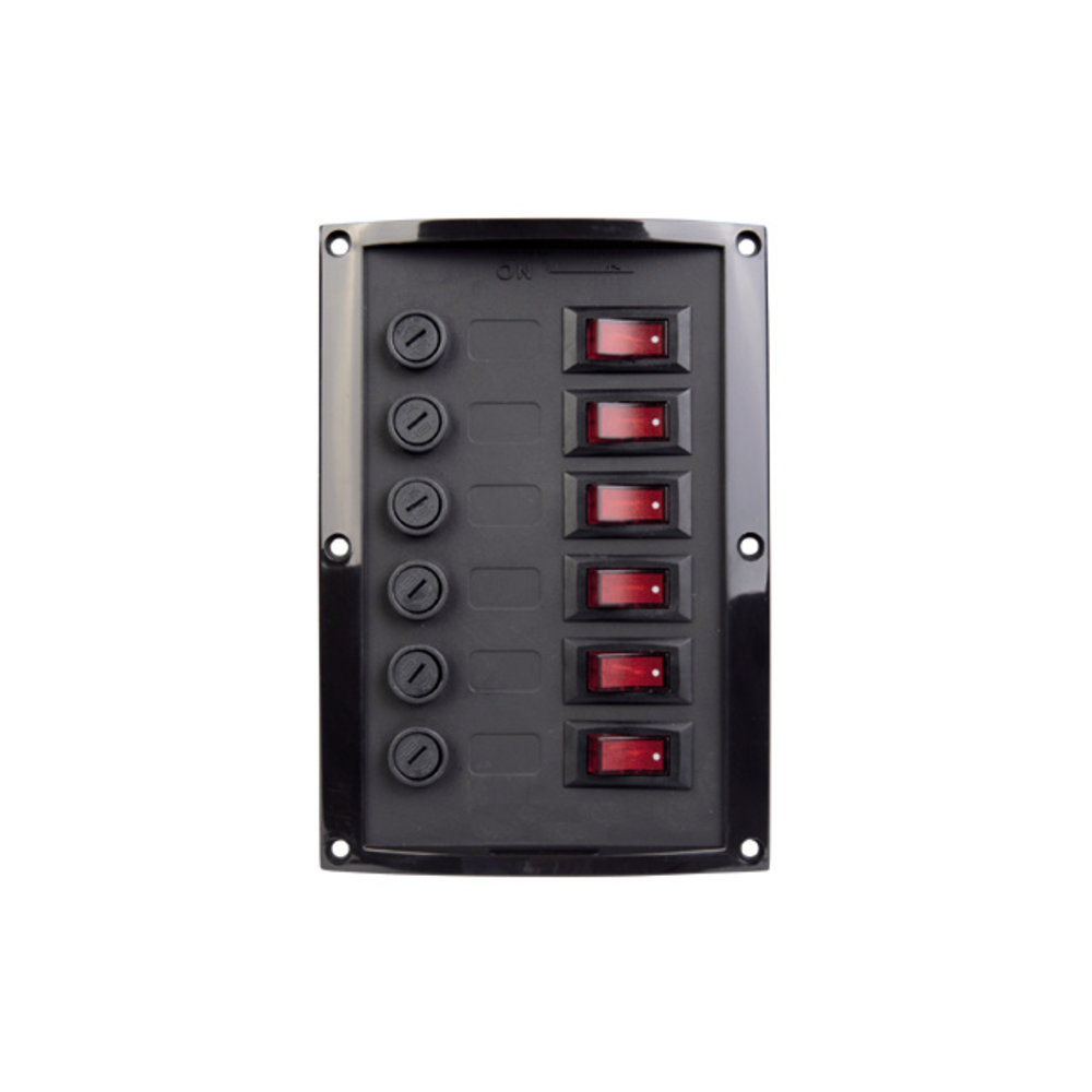 Talamex Schakelpaneel Wave 12V 6 schakelaars | Voordelig bij - Nautic Gear