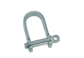 Platte RVS D-sluiting