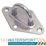 RVS Dekoog met ruitvormige grondplaat