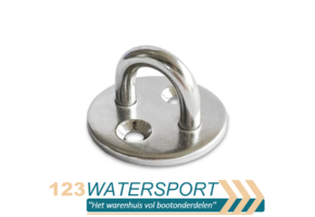 Dekoog RVS met ronde grondplaat