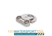 RVS montage plaat met D-ring - RVS A4-AISI316