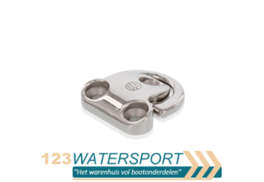 RVS montage plaat met D-ring - RVS A4-AISI316