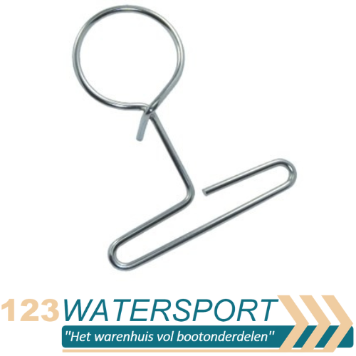 Verplaatsbare meeneem aanlegring - RVS A4-AISI316