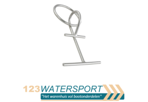 Verplaatsbare meeneem aanlegring met oog - RVS A4-AISI316