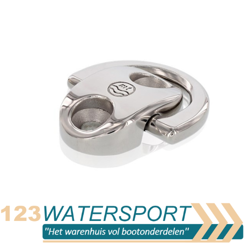 RVS montage plaat met D-ring - RVS A4-AISI316