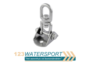 RVS grondplaat met wartel - RVS A4-AISI316