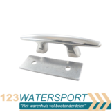 RVS kikker met binnendraad en aluminium contraplaat - Roestvrij staal A4 - AISI 316