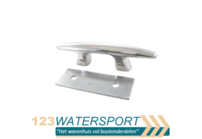 RVS kikker met binnendraad en aluminium contraplaat - Roestvrij staal A4 - AISI 316