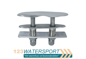 Verzonken RVS kikker met veer