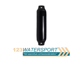 Fender langwerpig - Zwart