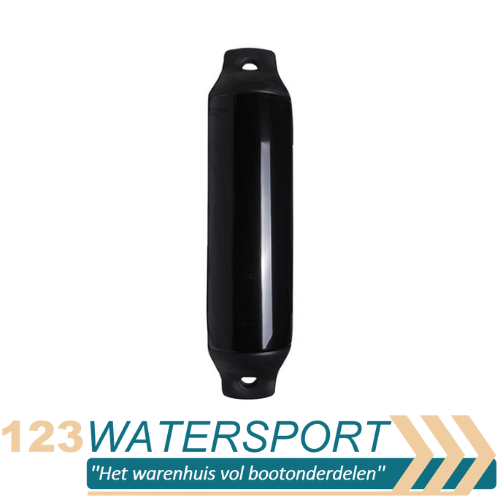 Fender langwerpig - Zwart