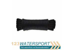 Landvast - polyproylene - dubbel gevlochten - Zwart