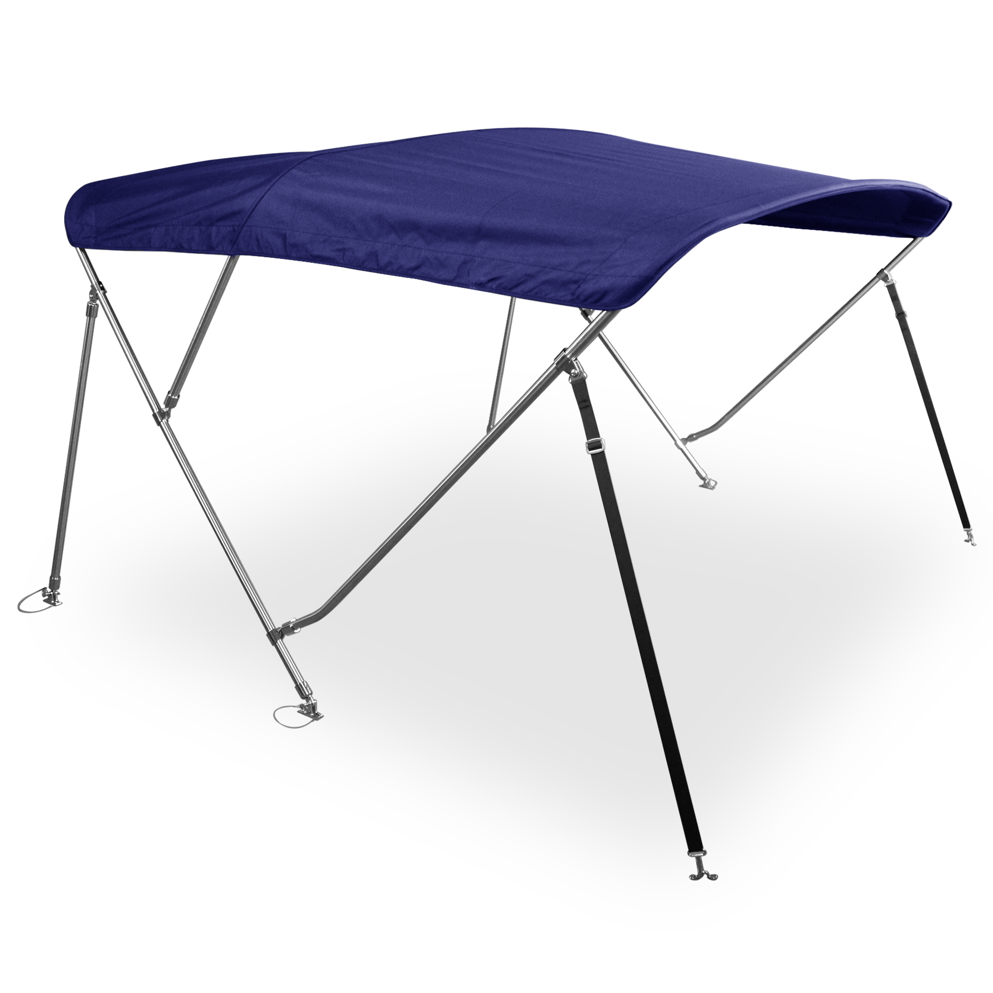 RVS 4-boogs biminitop - Breedte 215 <> 228 cm - Hoogte 137 cm