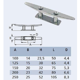 RVS boot kikkers 2 gats - RVS A4-AISI 316
