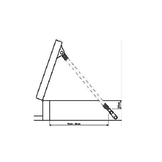 RVS luikveer voor luiken en bakskisten
