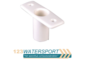 Roeidolhouder kunststof / Wit