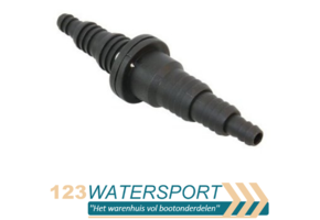 Terugslagklep met slangtule