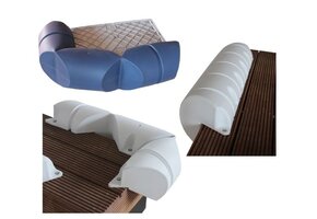 Gebogen Dockfender steiger stootrand