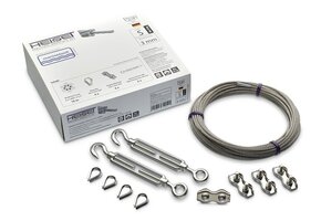 RVS Staalkabelset - 3mm kabel 7x7