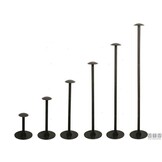 Dekzeil - afdekzeil - steunpaal - Hoogte: 30 < > 140 cm