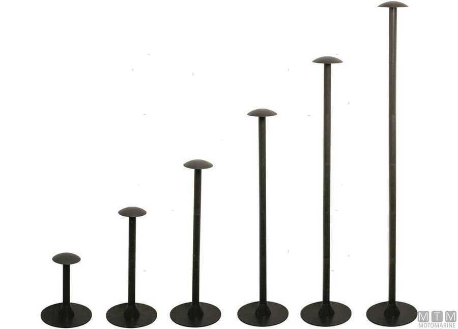 Dekzeil - afdekzeil - steunpaal - Hoogte: 30 < > 140 cm