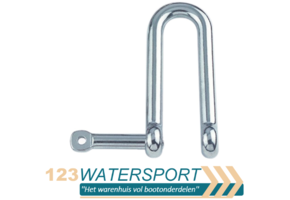 RVS D-sluiting lang met onverliesbare pin