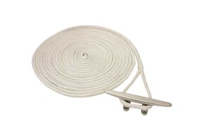 Polyester landvast met oogsplits - Wit