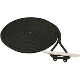 Polyester landvast met oogsplits - Zwart