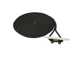 Polyester landvast met oogsplits - Zwart