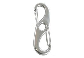 Veerhaak dubbel RVS A4-AISI316