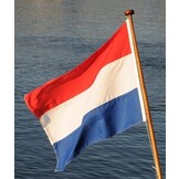 Nederlandse vlag voor de boot