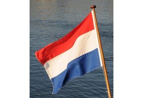 Nederlandse vlag voor de boot