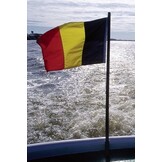 Belgische vlag voor de boot