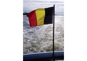 Belgische vlag voor de boot