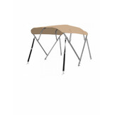 B-KEUS - RVS 4-boogs biminitop - Breedte 170 <> 182 cm - Hoogte 117 cm  - Beige doek